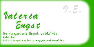valeria engst business card